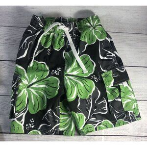 Kanu Size 7 Green & Grey Tropical Swim Shorts